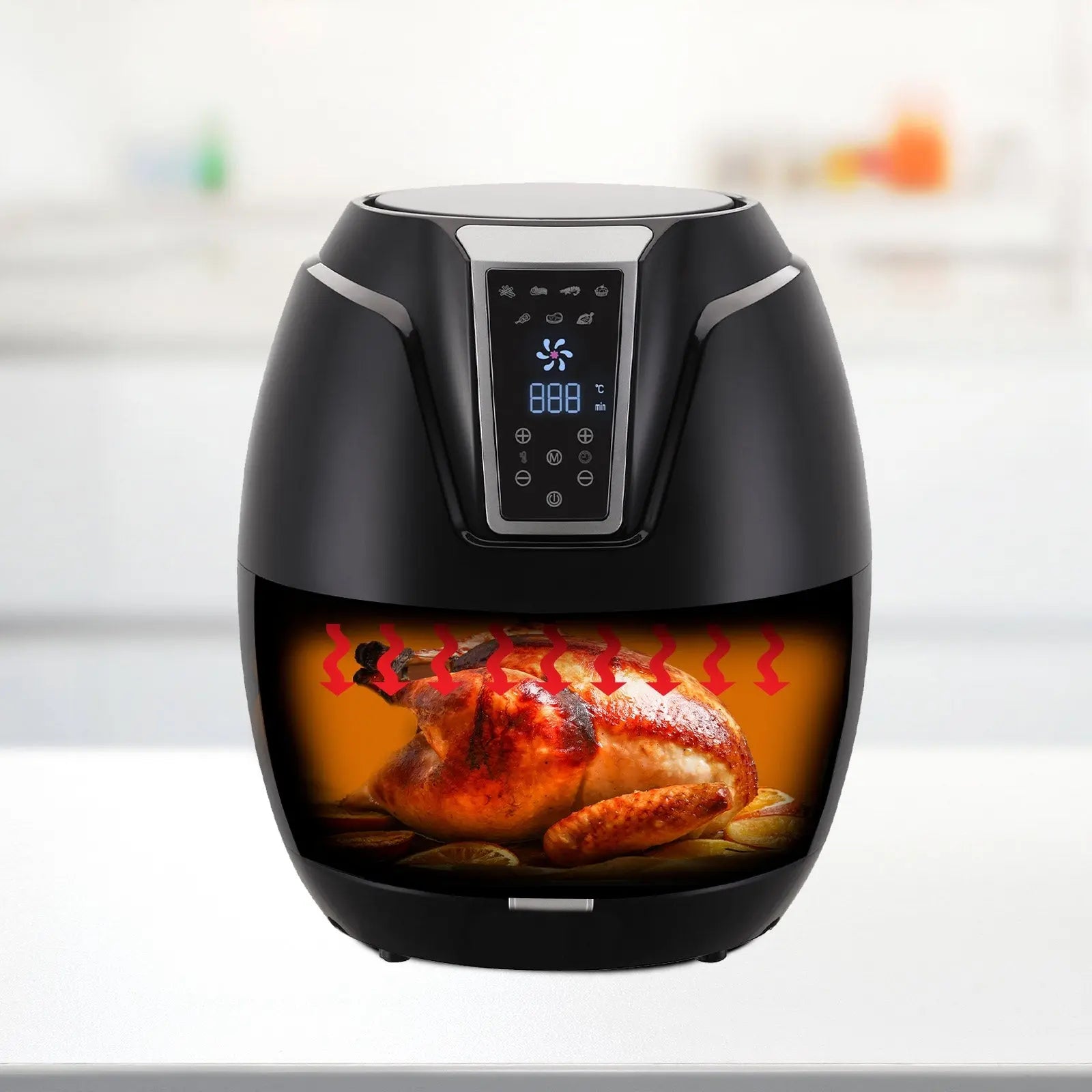 Kitchen Couture 4 Litre Air Fryer Digital Display 1400W Healthy Cooker - Myzenhome