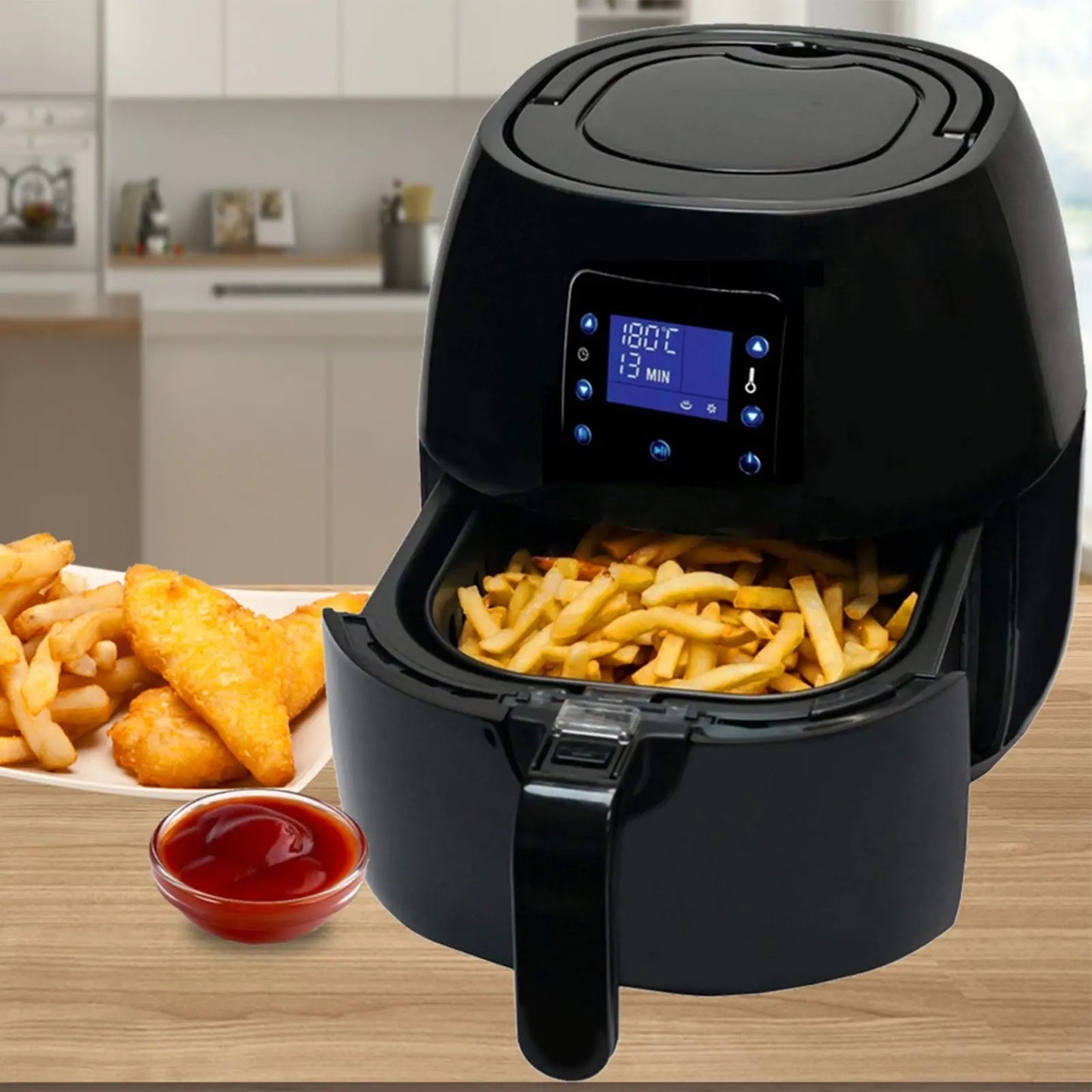 Kitchen Couture 4L Digital Air Fryer Healthy Food Cooking Low Fat Family Meals - Myzenhome