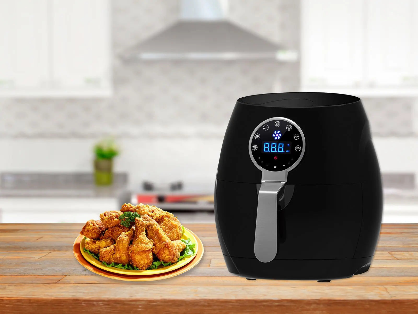 Kitchen Couture 5L Digital Air Fryer Low Fat Fast Cooking LCD Touch Screen - Myzenhome