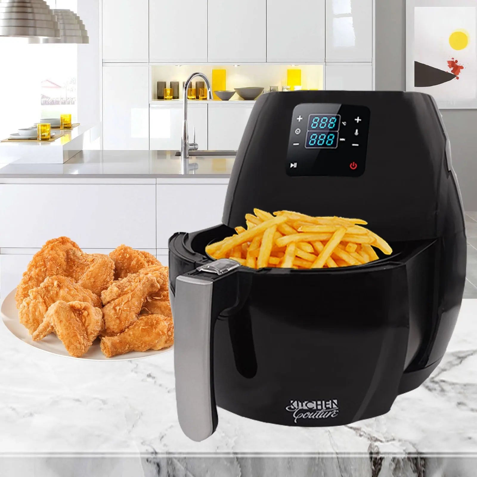 Kitchen Couture 7L Air Fryer Digital Low Fat Oil Free Rapid Healthy Deep Cooker - Myzenhome