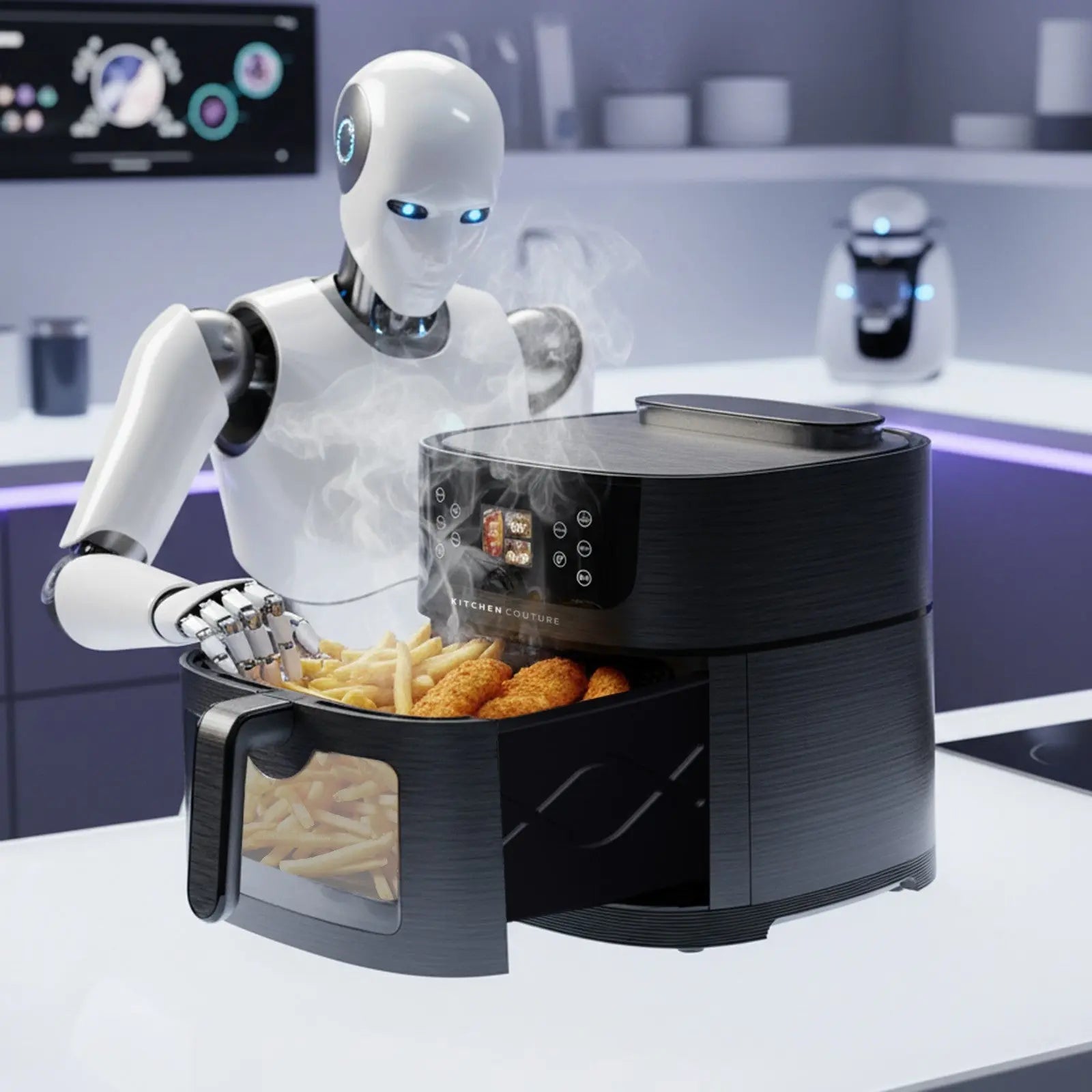 Kitchen Couture 8L Ai Smart Sense Ceramic Auto Cooking Air Fryer Myzenhome