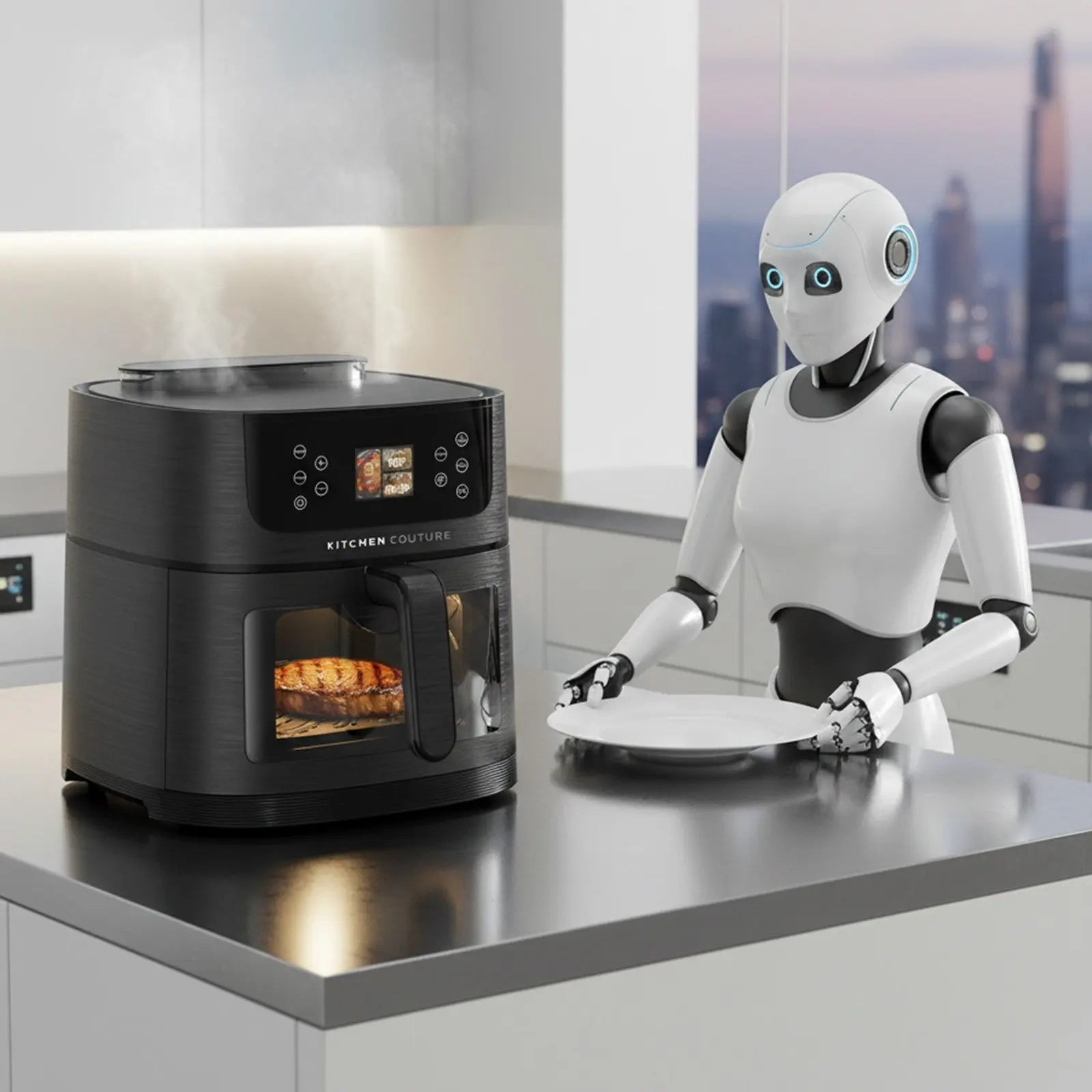 Kitchen Couture 8L Ai Smart Sense Ceramic Auto Cooking Air Fryer Myzenhome