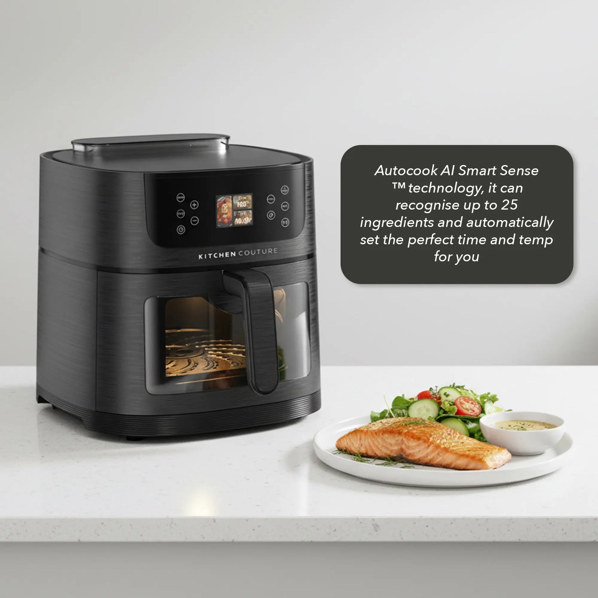 Kitchen Couture 8L Ai Smart Sense Ceramic Auto Cooking Air Fryer Myzenhome