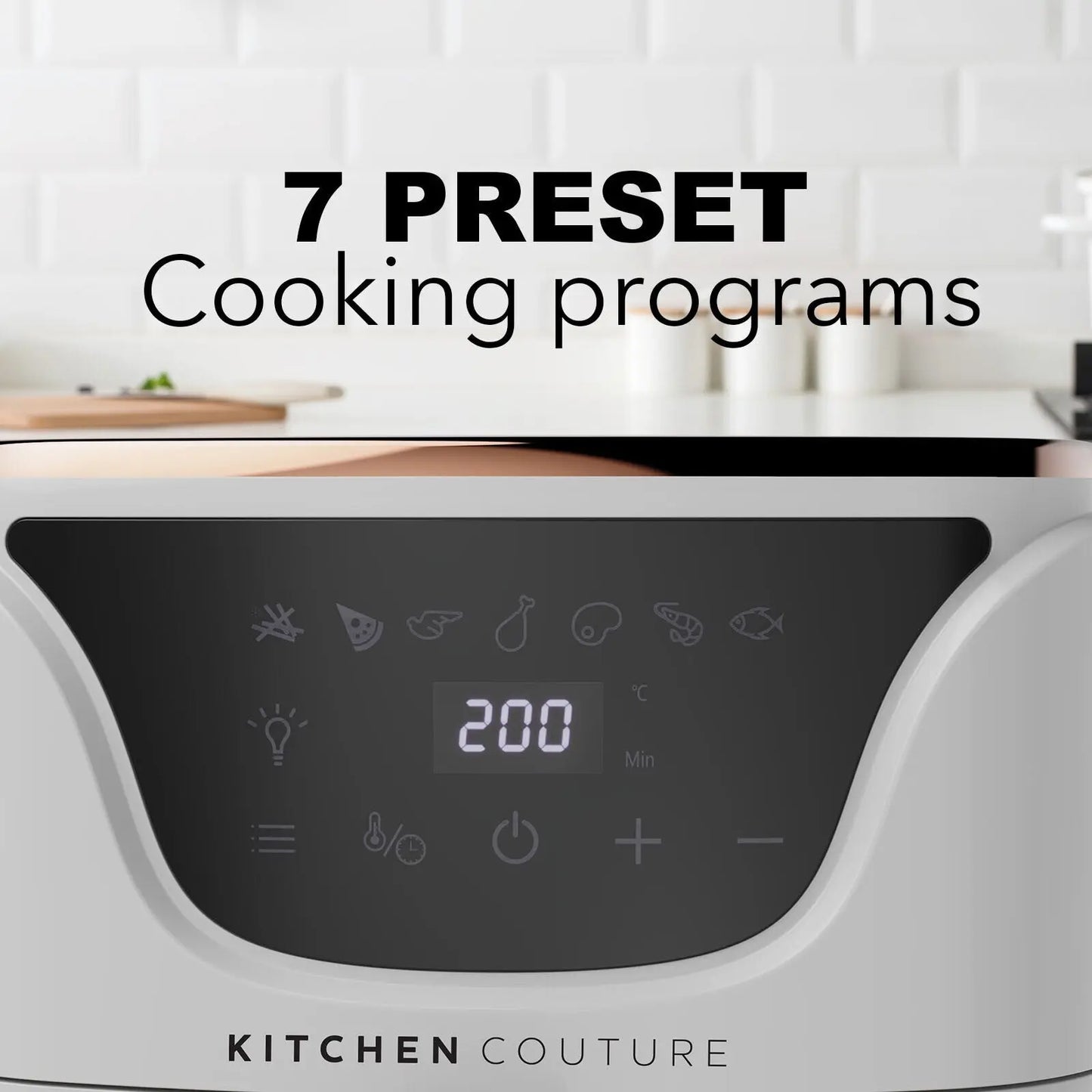 Kitchen Couture Air Fryer Clear View 7 Preset Functions - Myzenhome