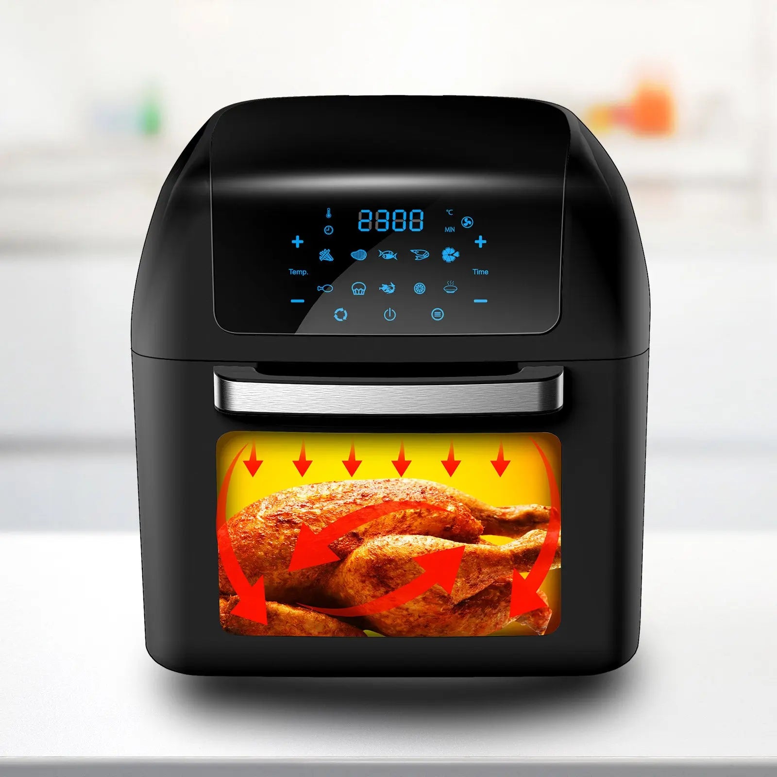 Kitchen Couture Healthy Options 13 Litre Air Fryer 10 Presets LCD Display Myzenhome