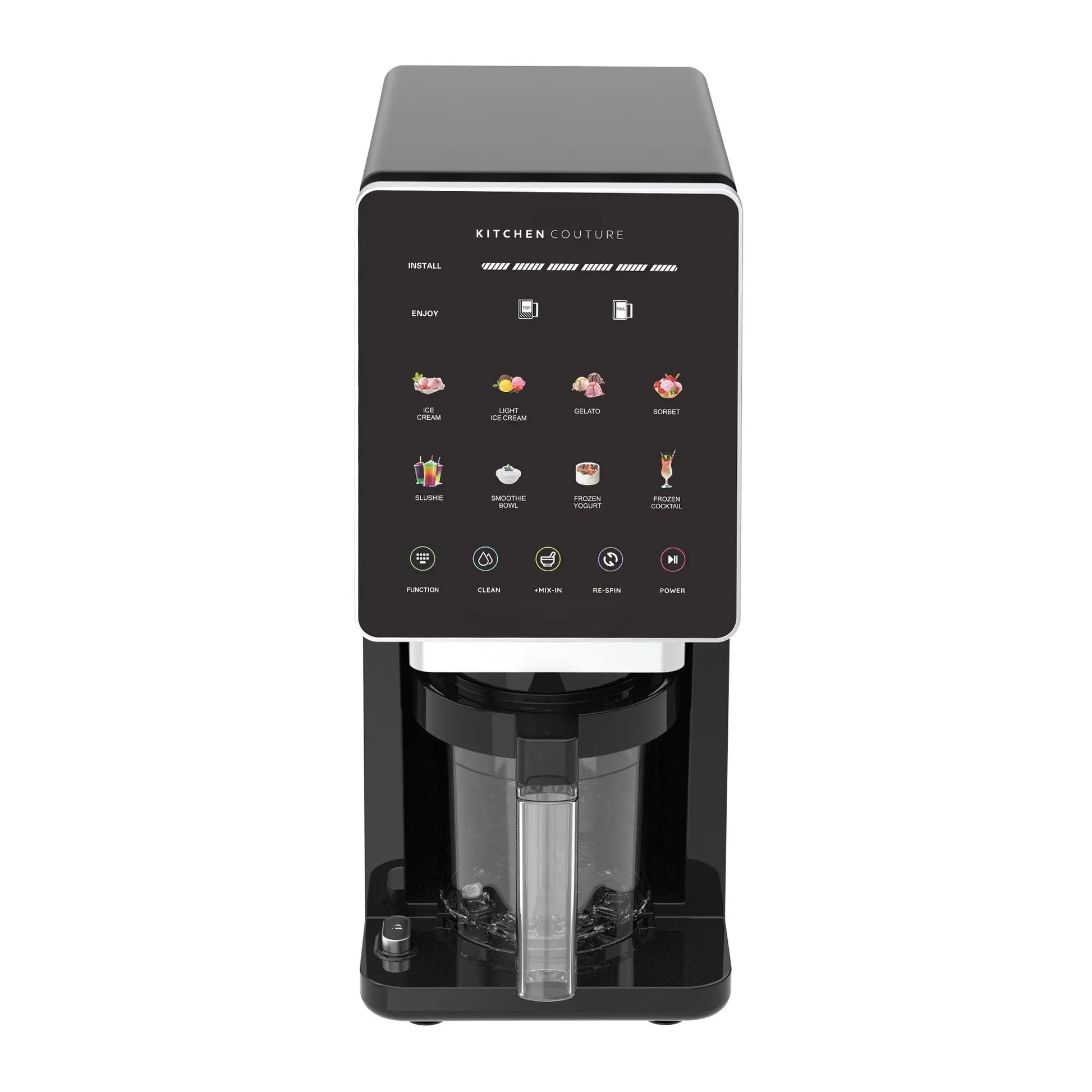 Kitchen Couture Whippi Frozen Dessert Maker with 3 Prep & Store Pots Myzenhome