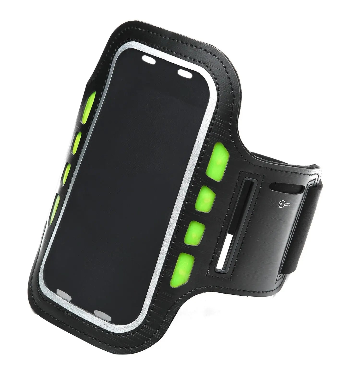 LED Sport Active Biking Glow Night Safety Armband Band w/ Phone Holder - Myzenhome