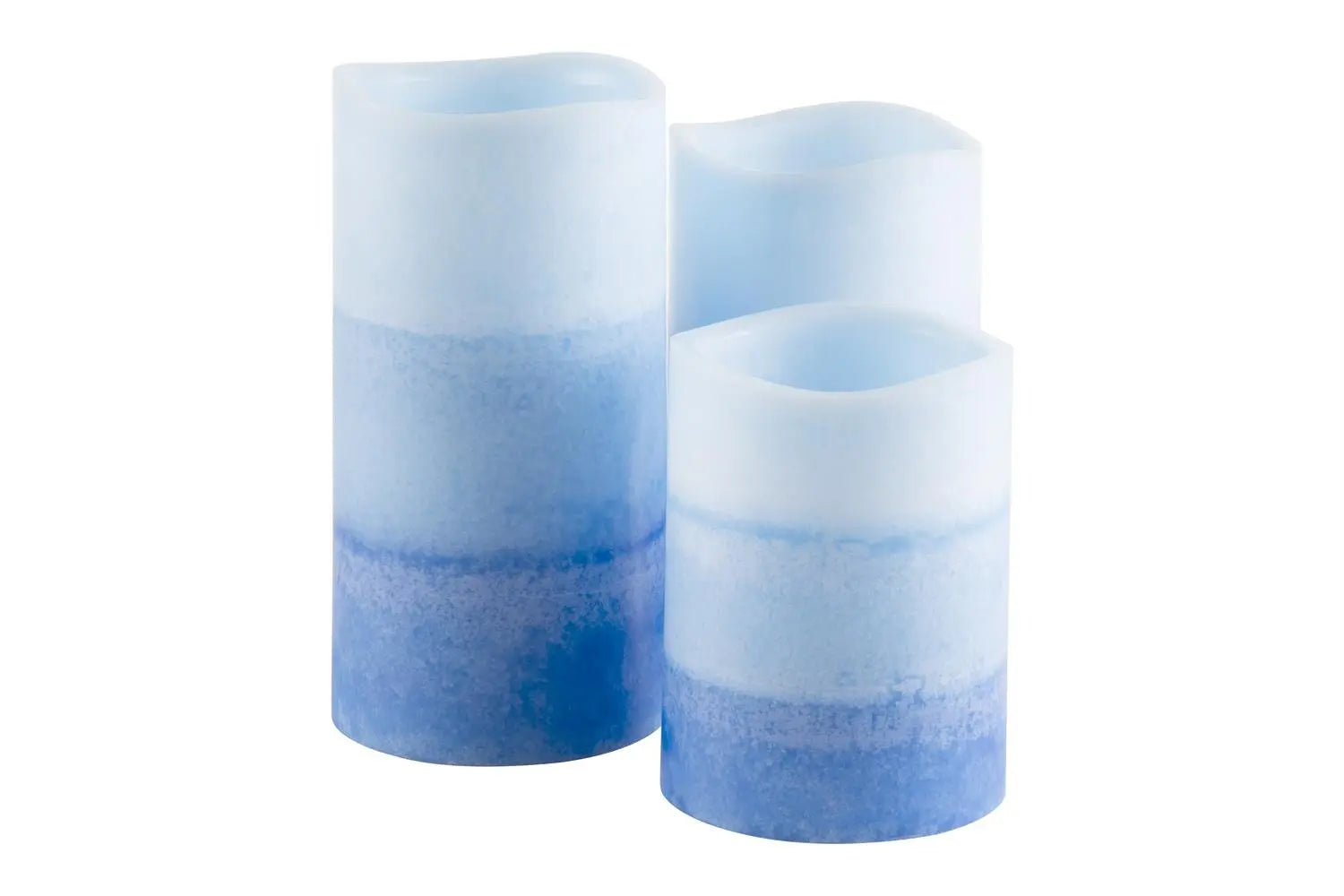 Led Candles 3 Pack with Remote Control - Ocean Breeze Scent Myzenhome