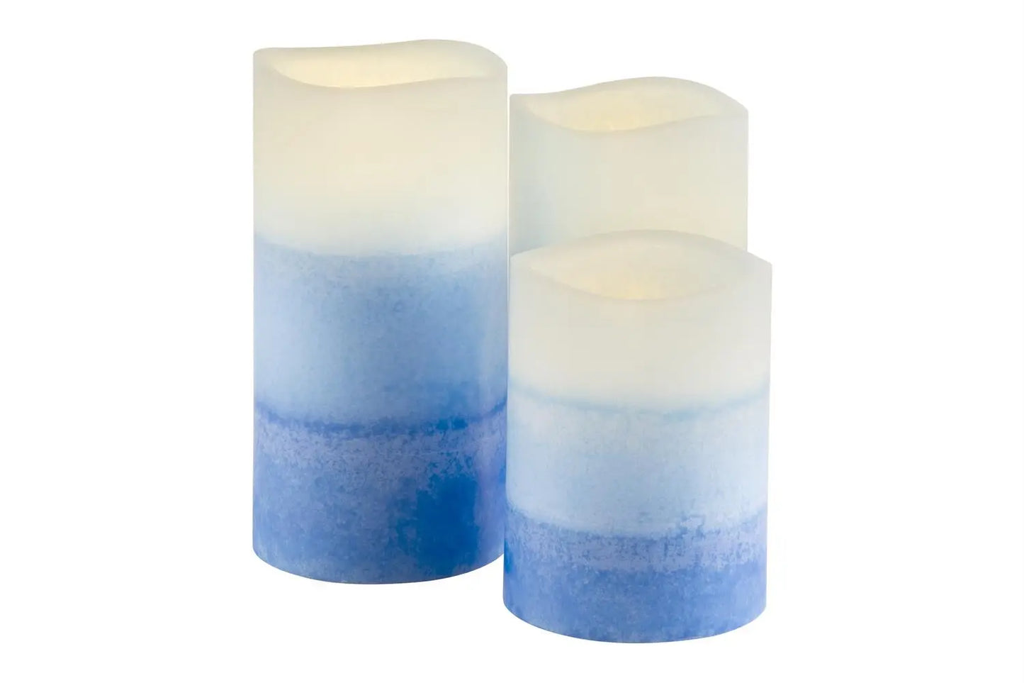 Led Candles 3 Pack with Remote Control - Ocean Breeze Scent Myzenhome