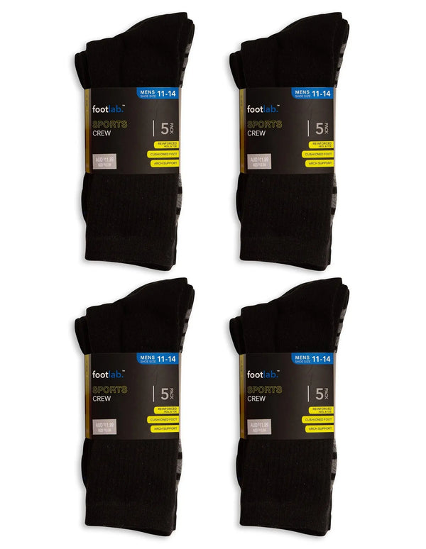 Mens 20 Pack Socks Sports Crew - Myzenhome