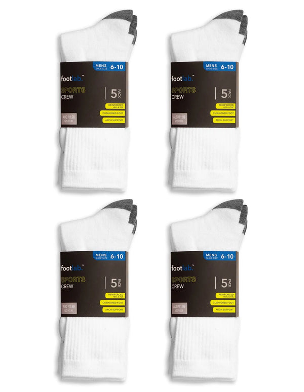 Mens 20 Pack Socks Sports Crew - Myzenhome