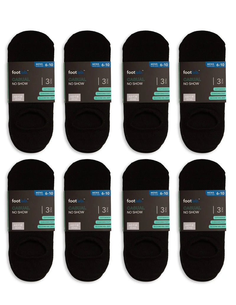 Mens 24 Pack Socks Casual No Show, Cushioned - Myzenhome