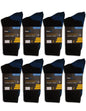 Mens 24 Pack Socks Workwear Crew, Bamboo - Myzenhome