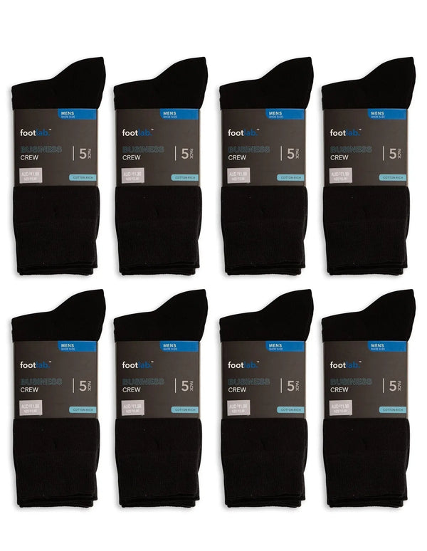 Mens 40 Pack Socks Business Crew - Myzenhome