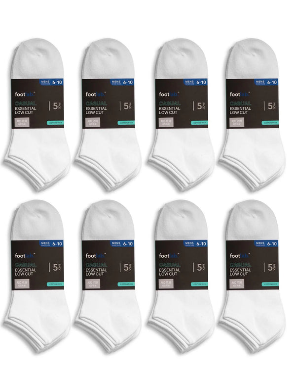 Mens 40 Pack Socks Essential Liner - Myzenhome