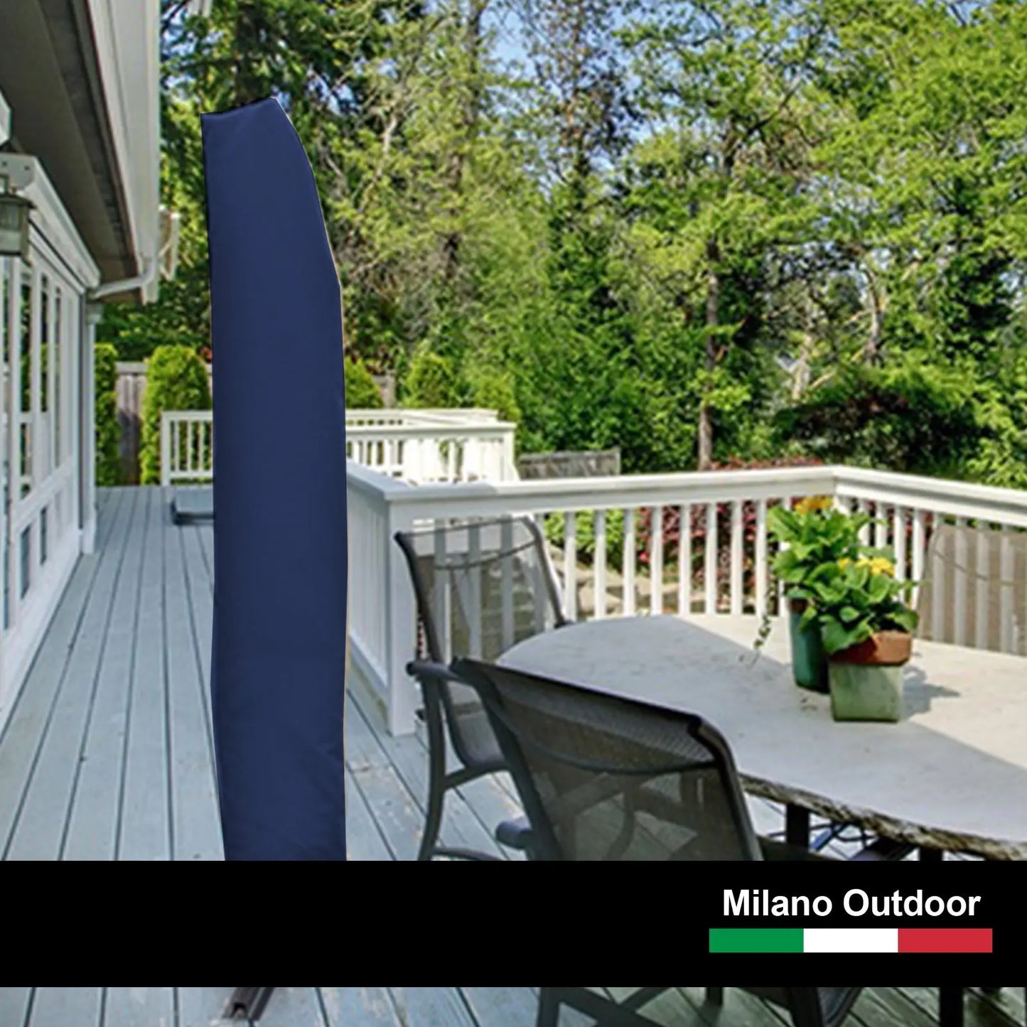 Milano 3m umbrella cantilever with protective cover patio garden shade Milano Decor