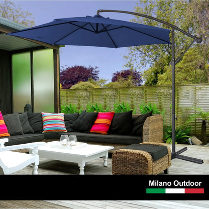 Milano 3m umbrella cantilever with protective cover patio garden shade Milano Decor