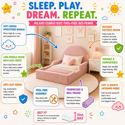 Milano Cubrio Kids Tool Free Bed Frame Milano