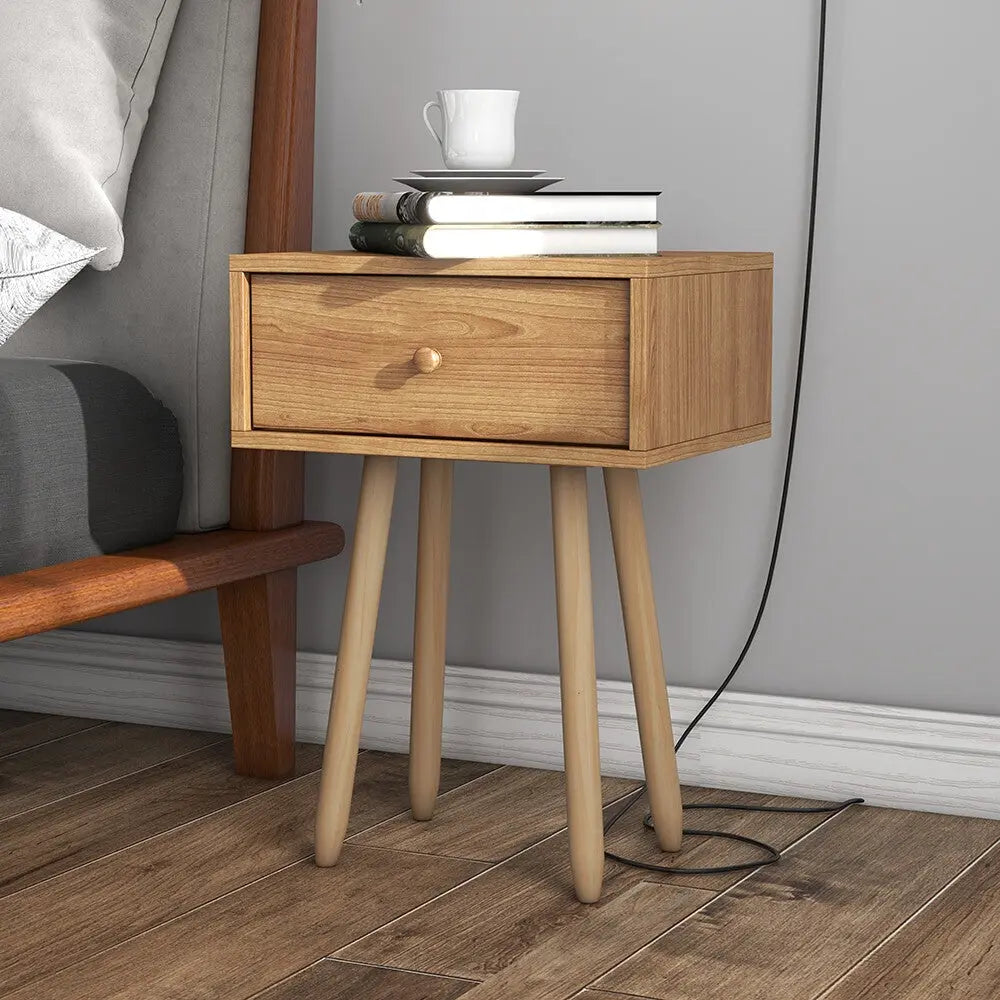 Milano Decor Bedside Table Kirrawee Drawers Nightstand Unit Cabinet Storage - Myzenhome