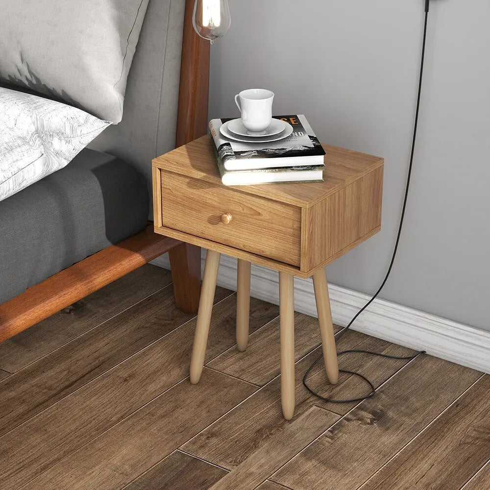 Milano Decor Bedside Table Kirrawee Drawers Nightstand Unit Cabinet Storage - Myzenhome