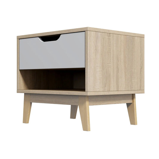 Milano Decor Bedside Table Manly Drawers Nightstand Unit Cabinet Storage - Myzenhome