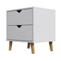 Milano Decor Bedside Table Turramurra Drawers Nightstand Unit Cabinet Storage - Myzenhome