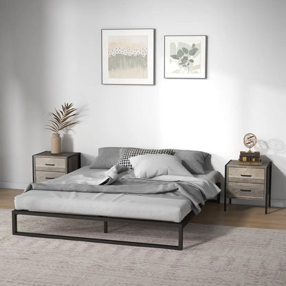 Milano Decor Florence Metal Bed Frame Mattress Base Platform Modern - Myzenhome