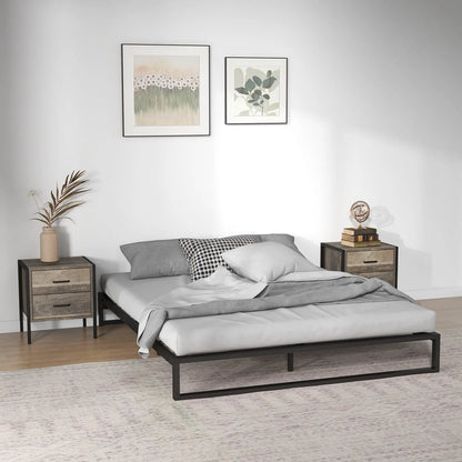 Milano Decor Florence Metal Bed Frame Mattress Base Platform Modern - Myzenhome