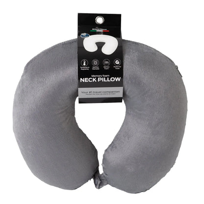 Milano Decor Memory Foam Travel Neck Pillow With Clip Cushion Support Soft - Myzenhome