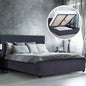 Milano Luxury Gas Lift Bed Frame And Headboard - Myzenhome