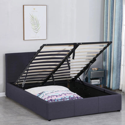 Milano Luxury Gas Lift Bed Frame And Headboard - Myzenhome