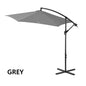 Milano Outdoor 3 Metre Cantilever Umbrella UV Sunshade Garden Patio Deck - Myzenhome