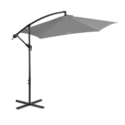 Milano Outdoor 3 Metre Cantilever Umbrella UV Sunshade Garden Patio Deck - Myzenhome