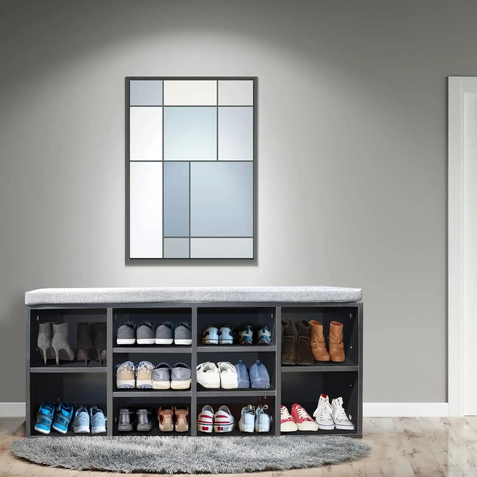 Milano decor 2 in 1 shoe organiser with bench storage Milano Decor