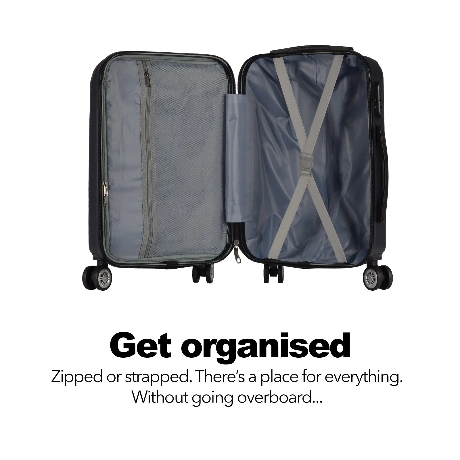 Milano decor luxury travel luggage set abs hard case durable lightweight Milano Decor