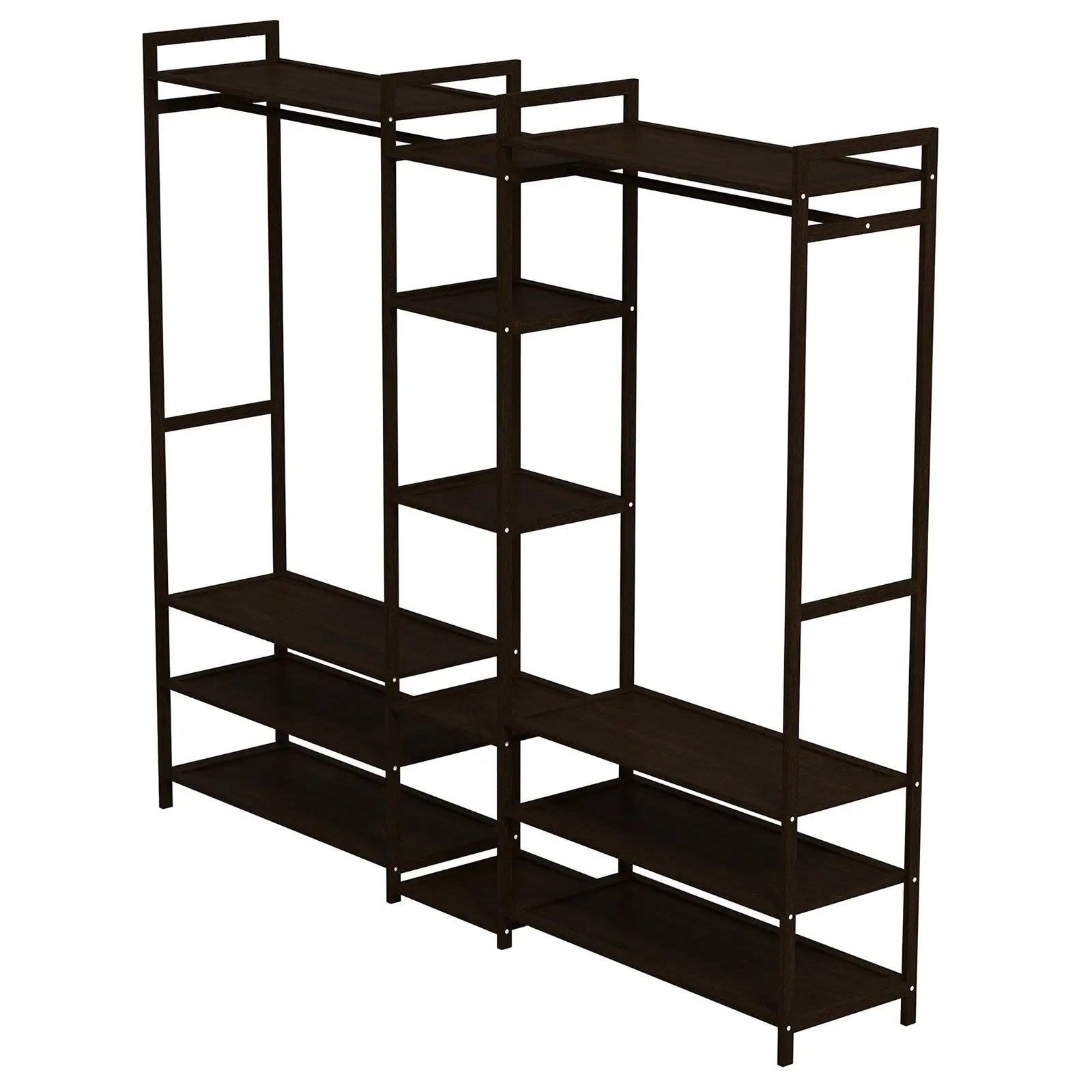 Milano decor multifunctional bamboo clothes rack storage stand organiser Milano Decor