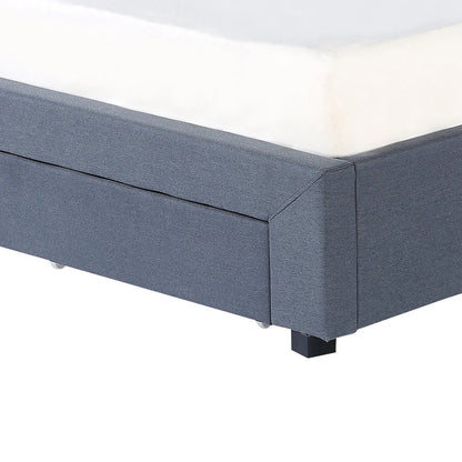 Milano decor palermo bed base with drawers upholstered fabric wood Milano Decor