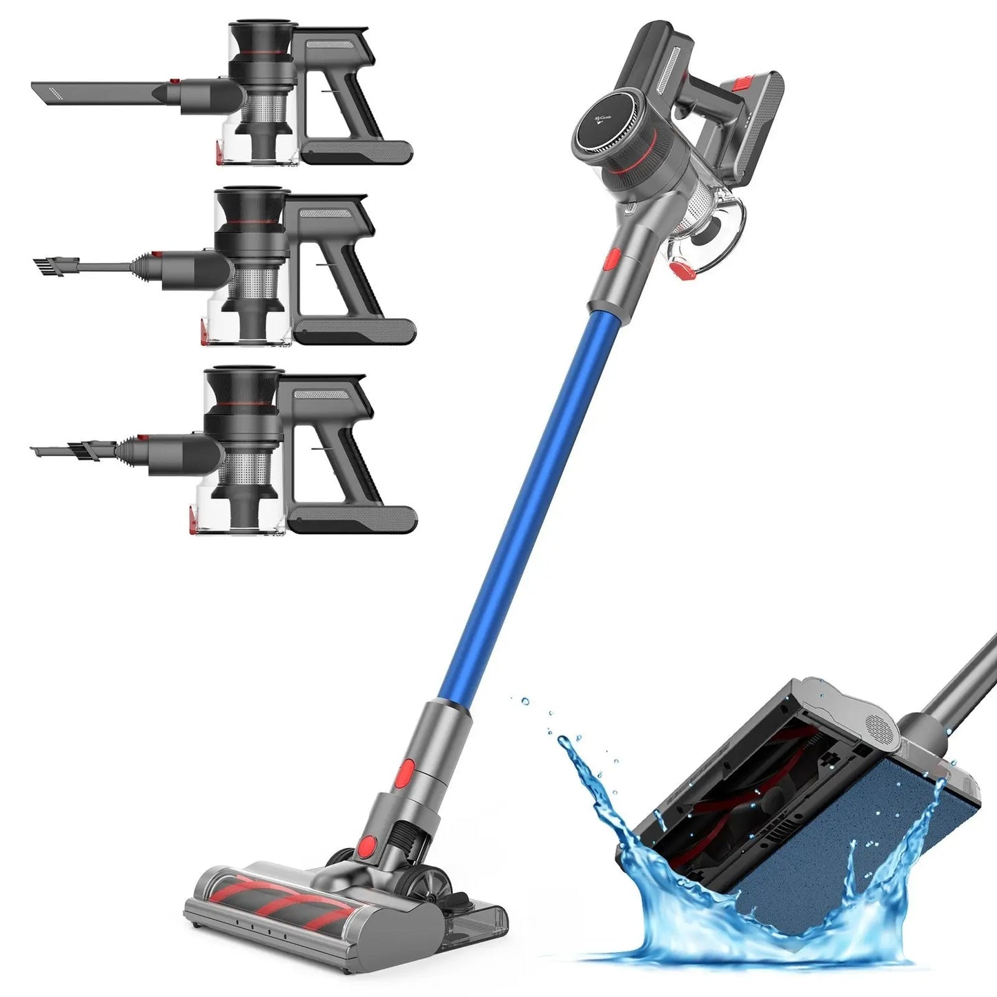 MyGenie Monster Stick Vac with Mop - Blue Myzenhome