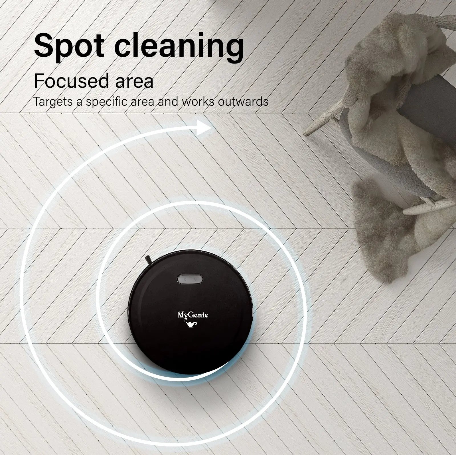 MyGenie Smart Robotic Vacuum Cleaner App Controlled Carpet Floors Auto Robot - Myzenhome