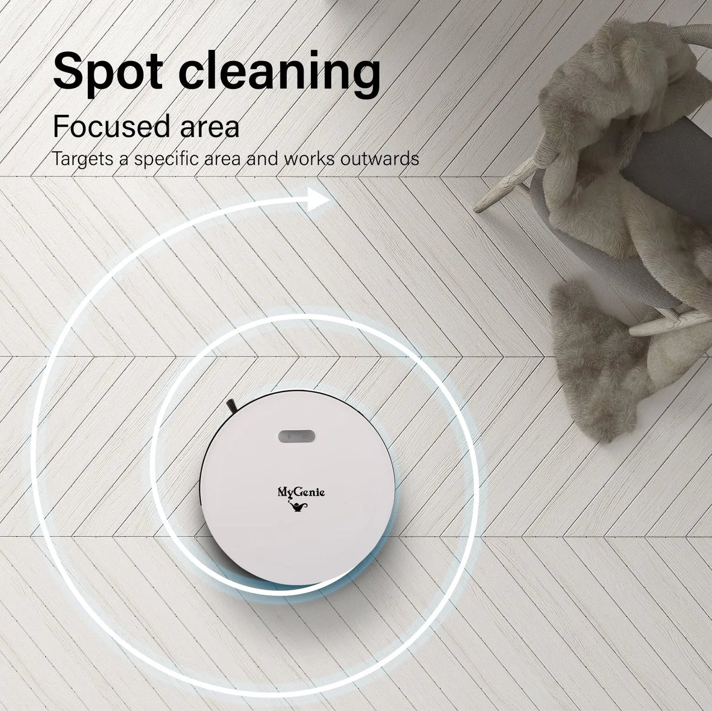 MyGenie Smart Robotic Vacuum Cleaner App Controlled Carpet Floors Auto Robot - Myzenhome