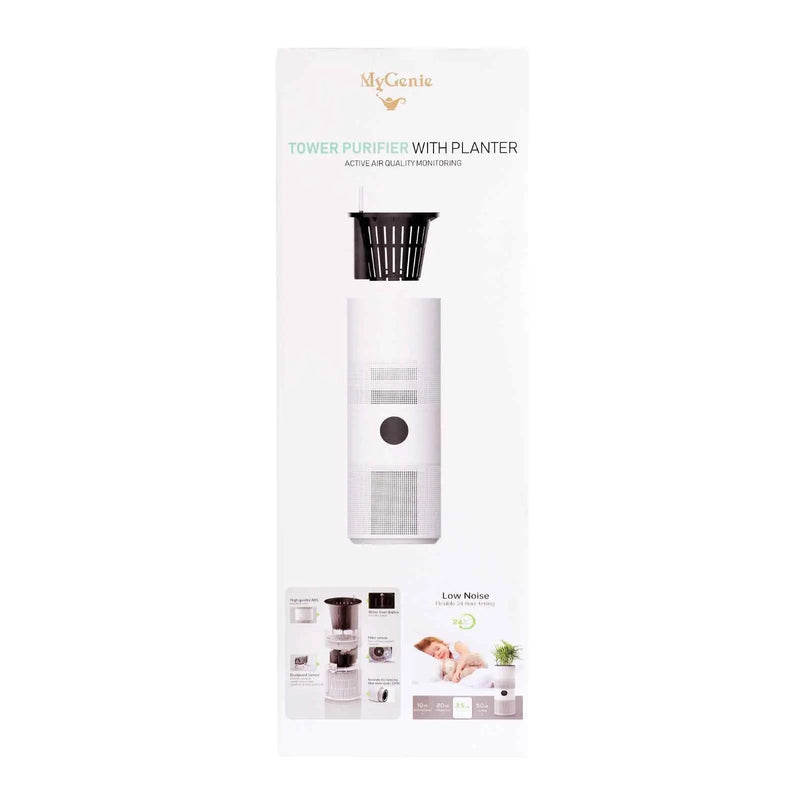 MyGenie Tower Air Purifier with Planter 2-in-1 WI-FI App Control HEPA - Myzenhome