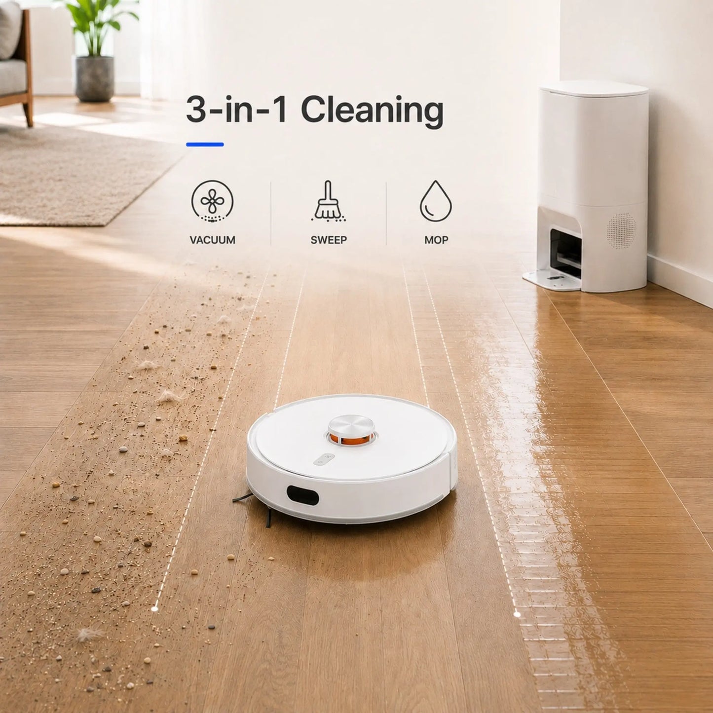 MyGenie Turbo Clean Self Empty Robotic Vacuum Cleaner Myzenhome