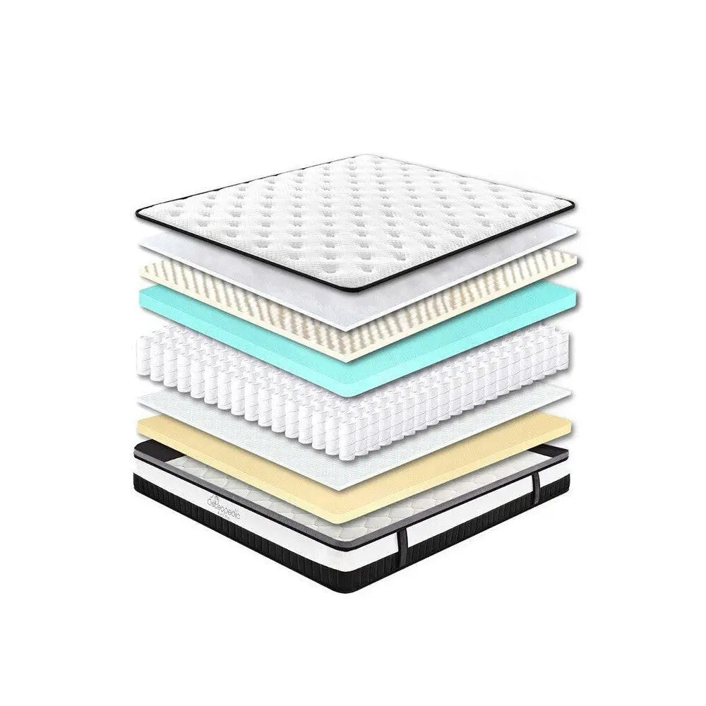 Osteopedic euro top mattress pocket spring eurotop hybrid design bed Osteopedic