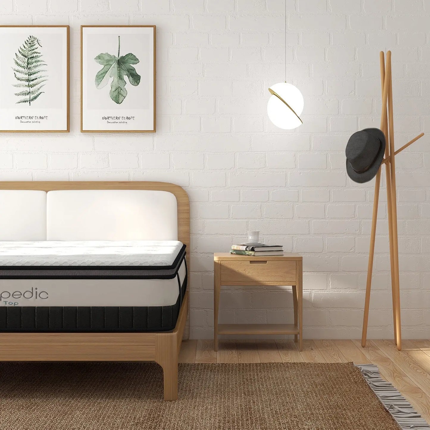 Osteopedic euro top mattress pocket spring eurotop hybrid design bed Osteopedic