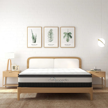 Osteopedic euro top mattress pocket spring eurotop hybrid design bed Osteopedic