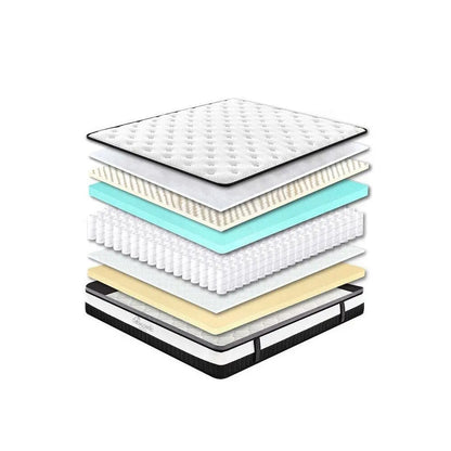Osteopedic euro top mattress pocket spring eurotop hybrid design bed Osteopedic