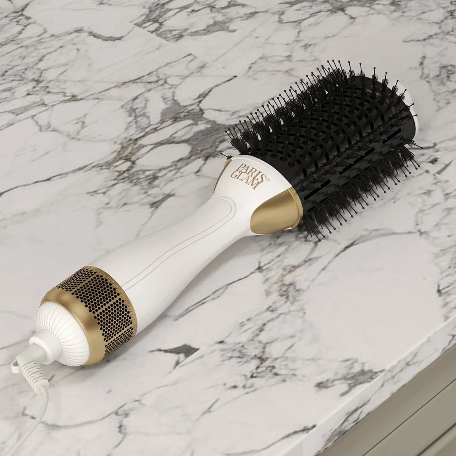 Paris Glam Blow Dry Barrel Brush 2-In-1 Swivel Professional Lightweight - Myzenhome