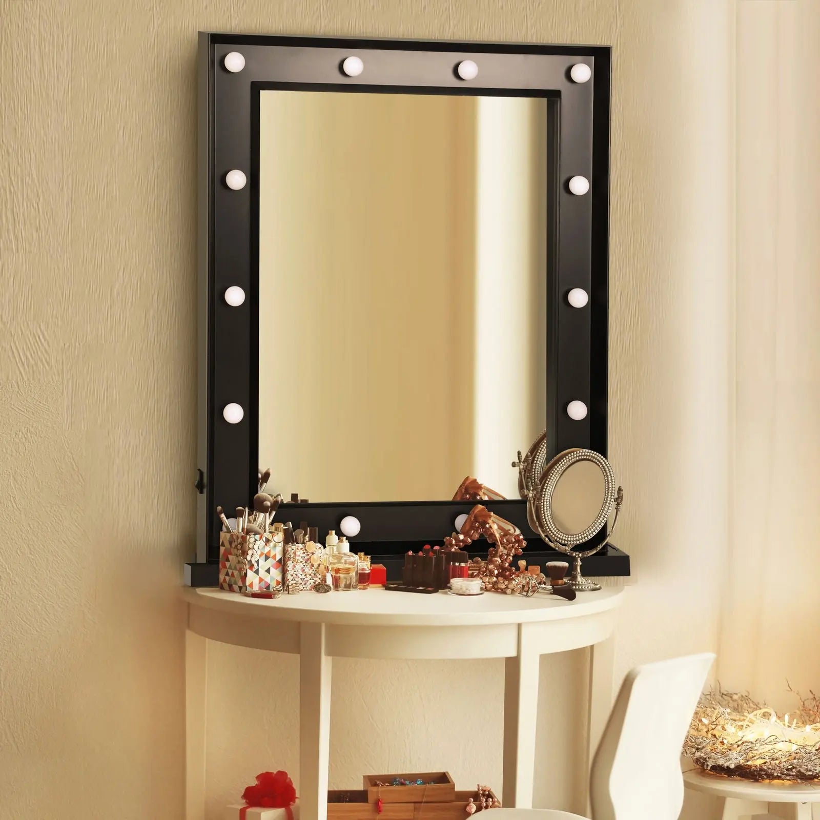 Paris Glam Hollywood Vanity LED Illuminated Light Make-Up Cosmetic Mirror - Myzenhome