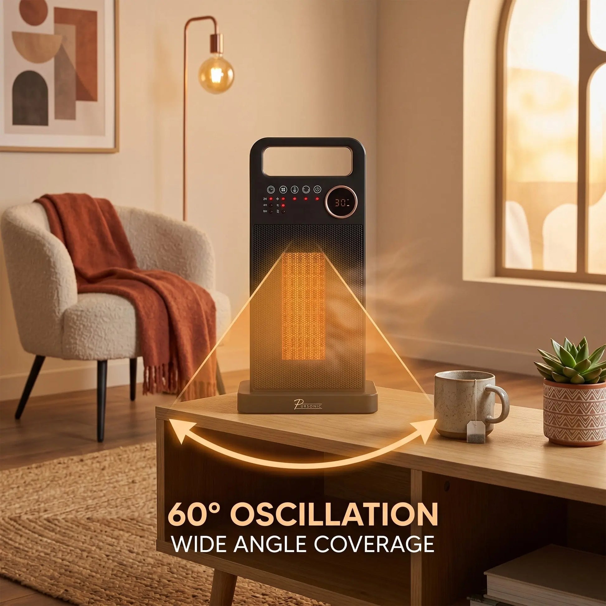 Pursonic Digital Oscillating Tower Heater Myzenhome