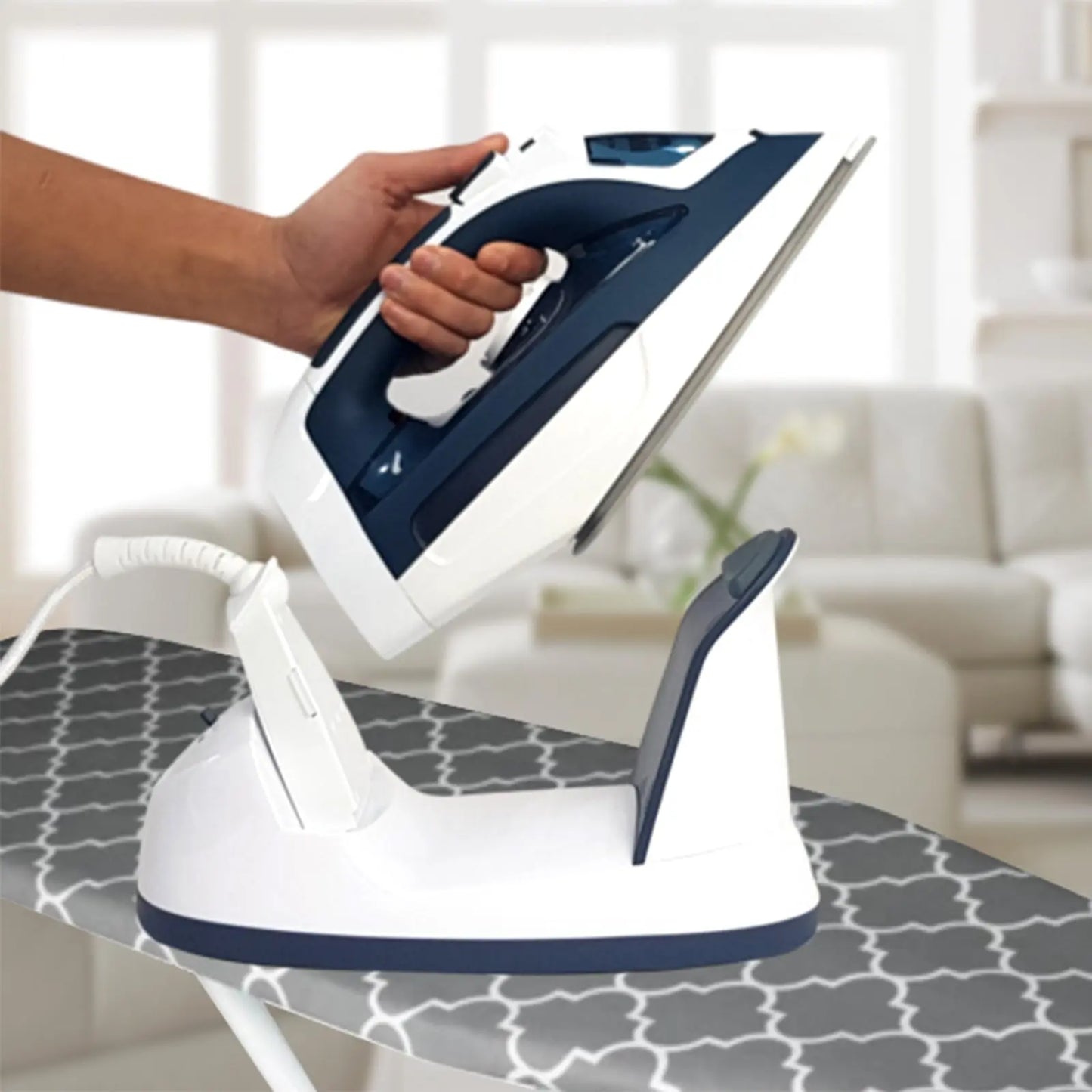 Pursonic Electric Cordless Steam Iron Portable Corded Cordless 2200W - Myzenhome